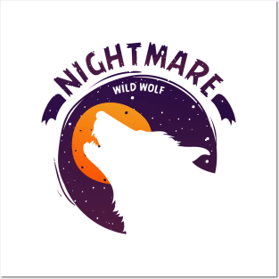 Nightmare Wild Wolf Posters and Art